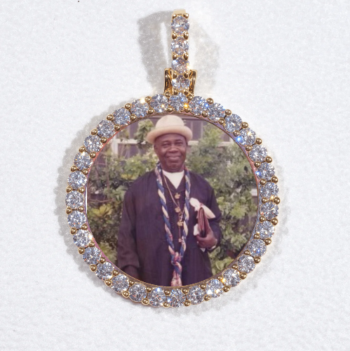 3D CIRCLE CUSTOM PICTURE PENDANT SMALL SIZE