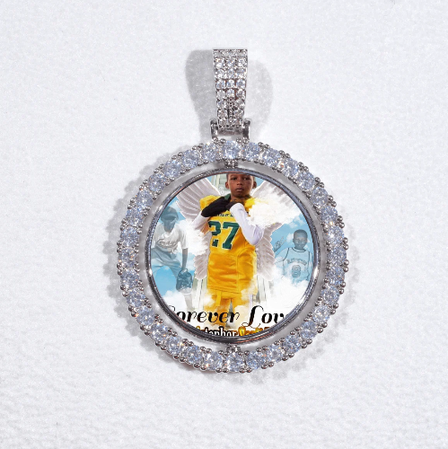 3D Spinning 2-Faced Custom Picture Pendant