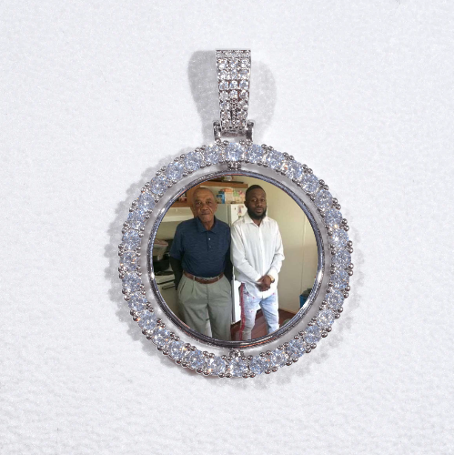 3D Spinning 2-Faced Custom Picture Pendant