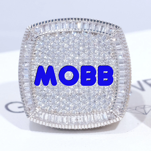 CUSTOM LETTER 3D ICED RING
