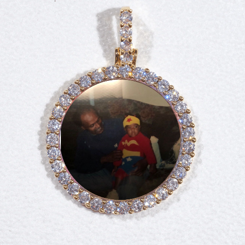 3D CIRCLE CUSTOM PICTURE PENDANT SMALL SIZE