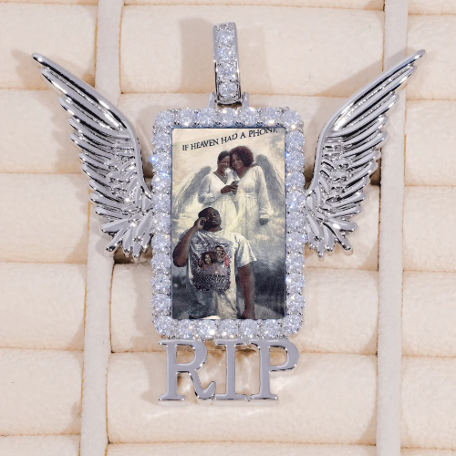 RIP WING 3D CUSTOM PICTURE PENDANT