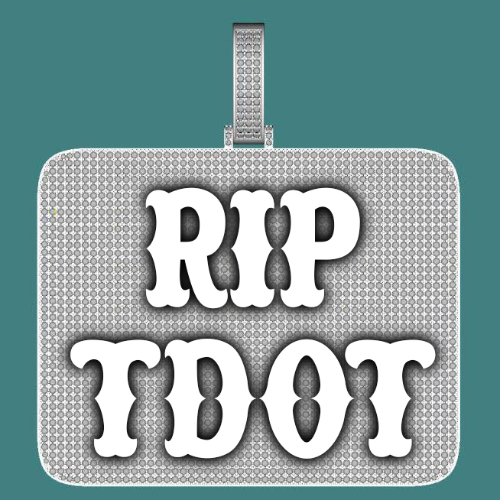 CUSTOM LETTER NECKLACE 3D BIG SQUARE