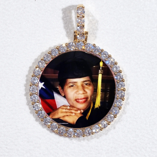 3D CIRCLE CUSTOM PICTURE PENDANT SMALL SIZE