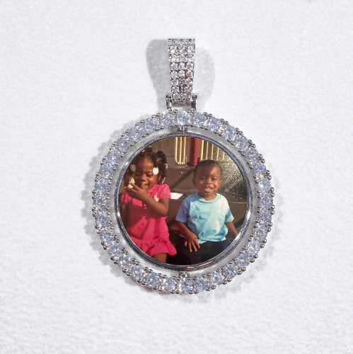 3D Spinning 2-Faced Custom Picture Pendant