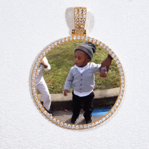 MEDIUM 3D CIRCLE CUSTOM PICTURE PENDANT
