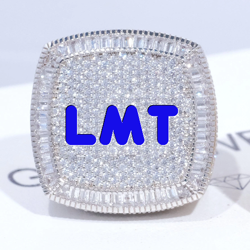 CUSTOM LETTER 3D ICED RING