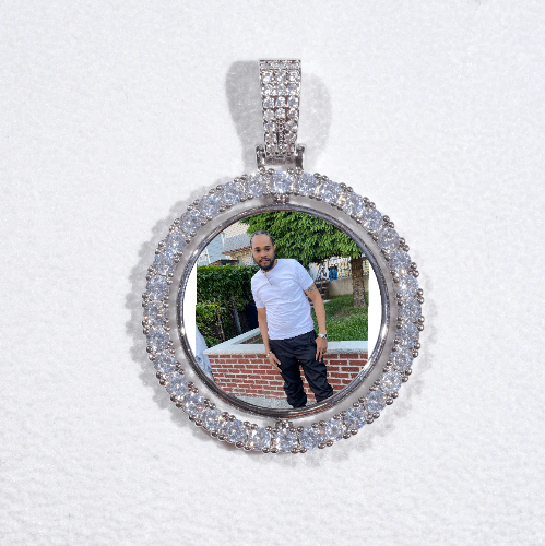 3D Spinning 2-Faced Custom Picture Pendant