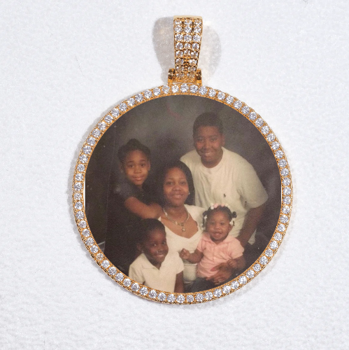 MEDIUM 3D CIRCLE CUSTOM PICTURE PENDANT