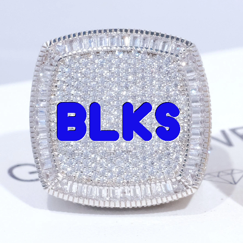 CUSTOM LETTER 3D ICED RING