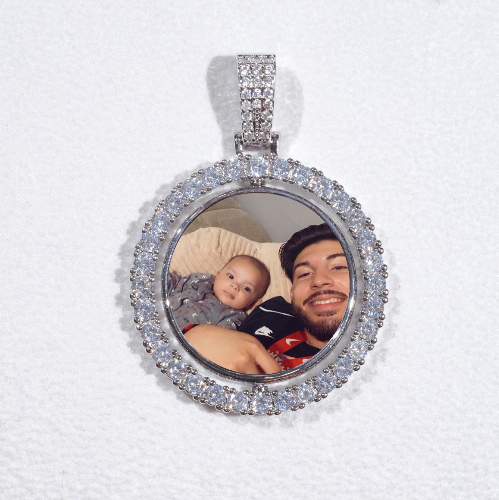 3D Spinning 2-Faced Custom Picture Pendant