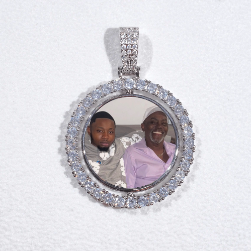 3D Spinning 2-Faced Custom Picture Pendant