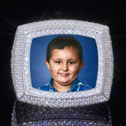 3D CUSTOM PICTURE ICED RING