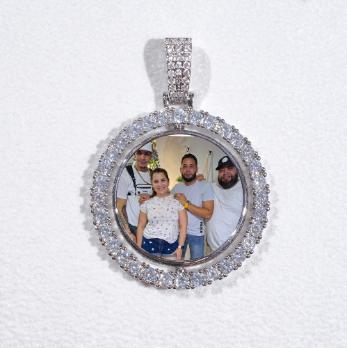 3D Spinning 2-Faced Custom Picture Pendant