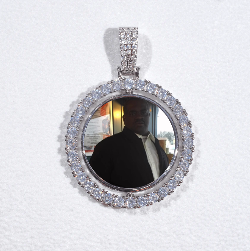 3D Spinning 2-Faced Custom Picture Pendant