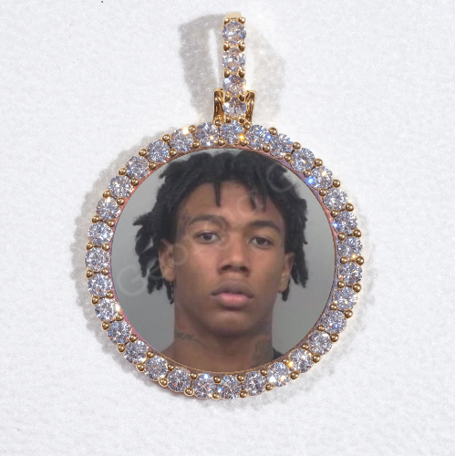 3D CIRCLE CUSTOM PICTURE PENDANT SMALL SIZE