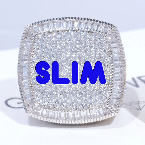 CUSTOM LETTER 3D ICED RING