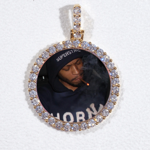 3D CIRCLE CUSTOM PICTURE PENDANT SMALL SIZE