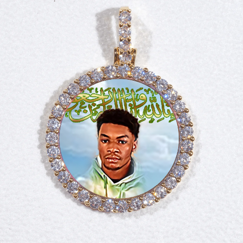 3D CIRCLE CUSTOM PICTURE PENDANT SMALL SIZE