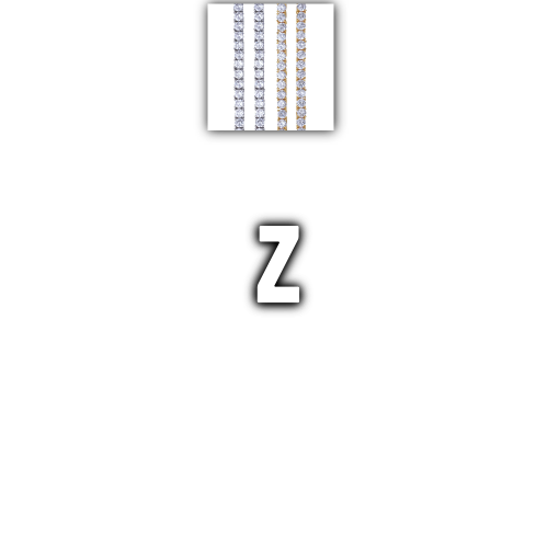 Custom Letters Baguette Two Layer Necklace