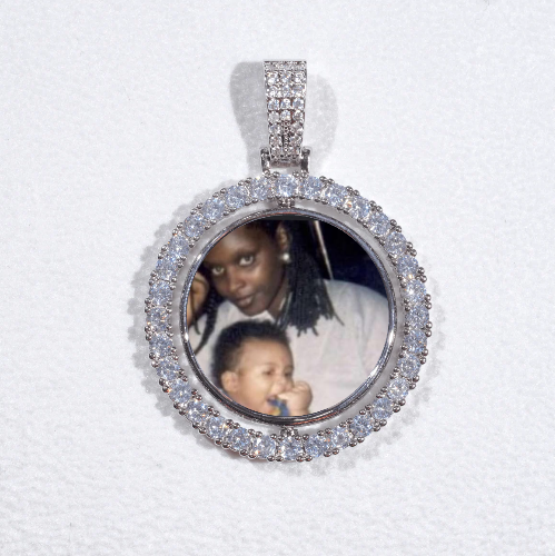 3D Spinning 2-Faced Custom Picture Pendant