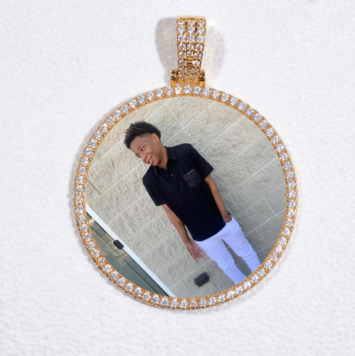 MEDIUM 3D CIRCLE CUSTOM PICTURE PENDANT