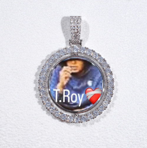 3D Spinning 2-Faced Custom Picture Pendant