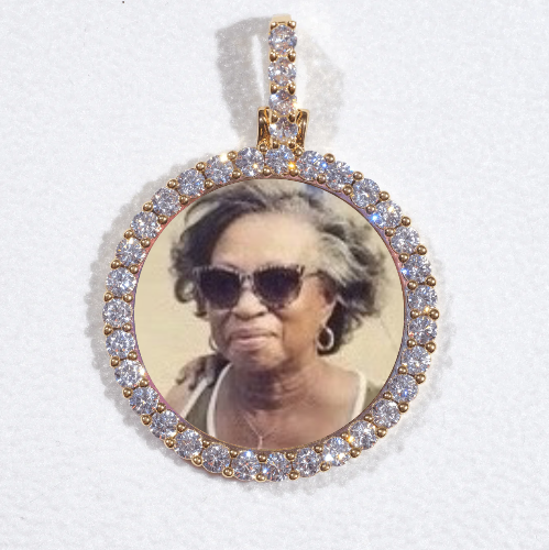 3D CIRCLE CUSTOM PICTURE PENDANT SMALL SIZE