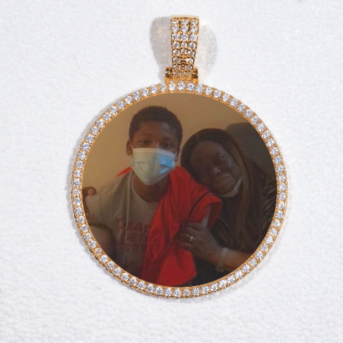 MEDIUM 3D CIRCLE CUSTOM PICTURE PENDANT