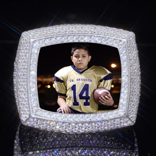 3D CUSTOM PICTURE ICED RING