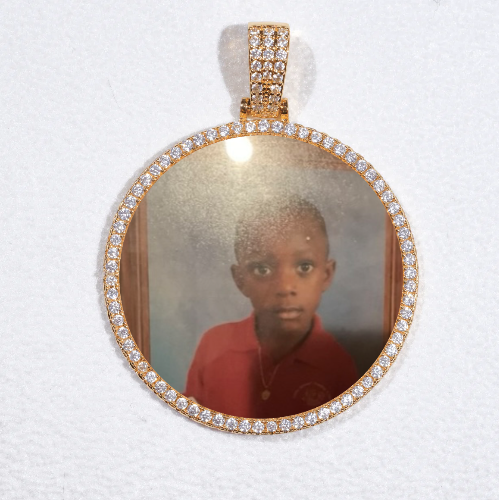 MEDIUM 3D CIRCLE CUSTOM PICTURE PENDANT