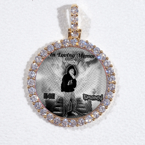 3D CIRCLE CUSTOM PICTURE PENDANT SMALL SIZE