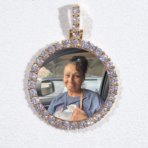3D CIRCLE CUSTOM PICTURE PENDANT SMALL SIZE