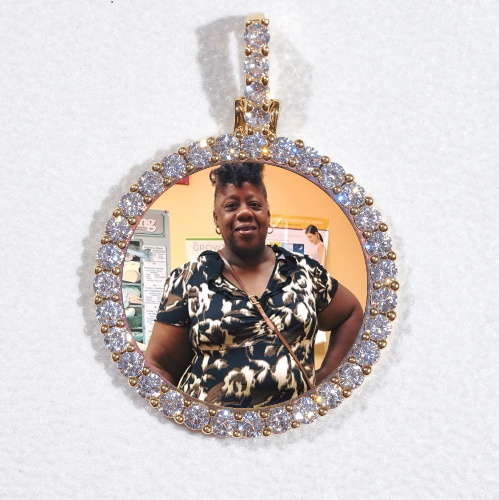 3D CIRCLE CUSTOM PICTURE PENDANT SMALL SIZE