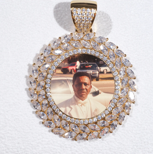 Large 3D Wheat Ear Custom Picture Pendant