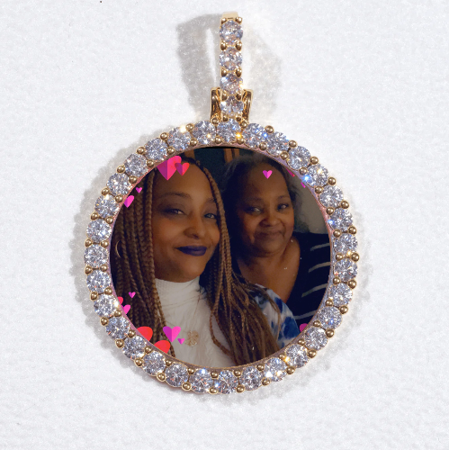 3D CIRCLE CUSTOM PICTURE PENDANT SMALL SIZE
