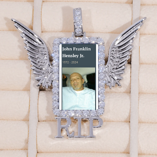 RIP WING 3D CUSTOM PICTURE PENDANT