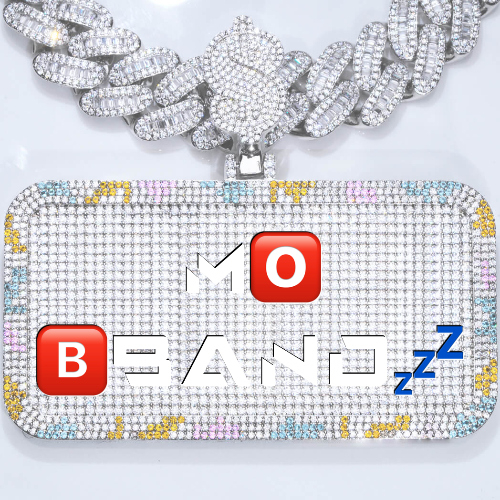 CUSTOM LETTER NECKLACE 3D COLORFUL SQUARE