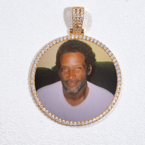 MEDIUM 3D CIRCLE CUSTOM PICTURE PENDANT