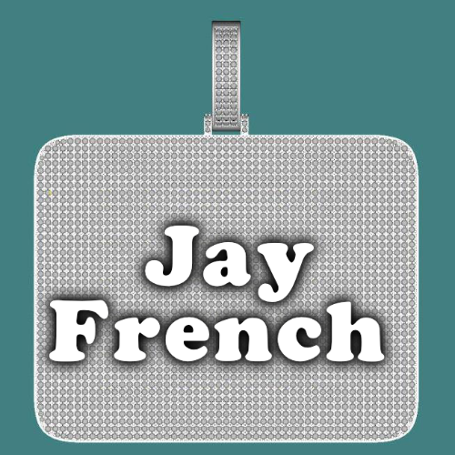 CUSTOM LETTER NECKLACE 3D BIG SQUARE