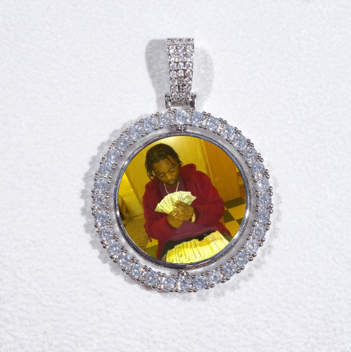 3D Spinning 2-Faced Custom Picture Pendant