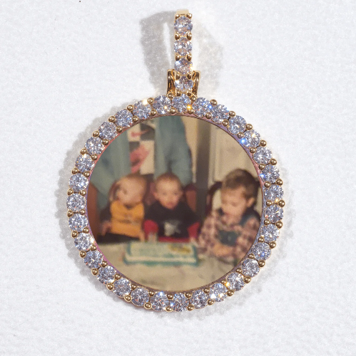 3D CIRCLE CUSTOM PICTURE PENDANT SMALL SIZE