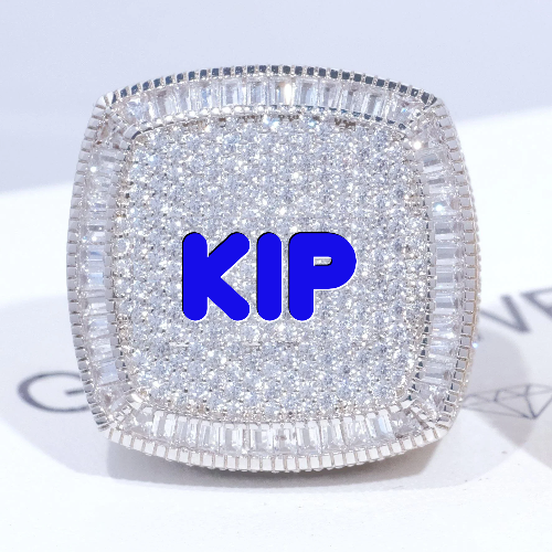CUSTOM LETTER 3D ICED RING