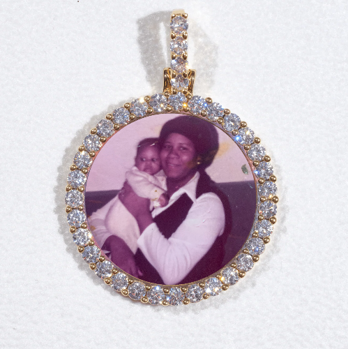 3D CIRCLE CUSTOM PICTURE PENDANT SMALL SIZE