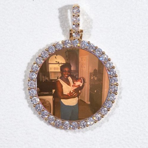 3D CIRCLE CUSTOM PICTURE PENDANT SMALL SIZE