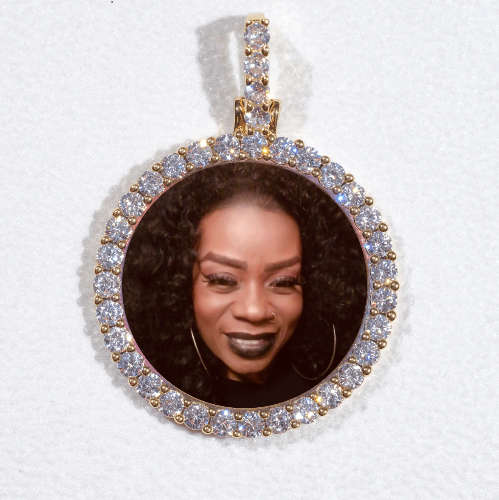3D CIRCLE CUSTOM PICTURE PENDANT SMALL SIZE