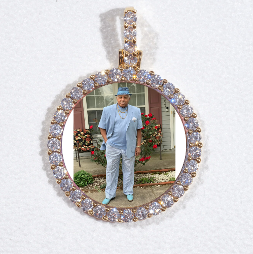 3D CIRCLE CUSTOM PICTURE PENDANT SMALL SIZE