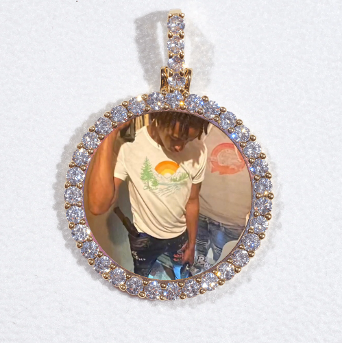 3D CIRCLE CUSTOM PICTURE PENDANT SMALL SIZE