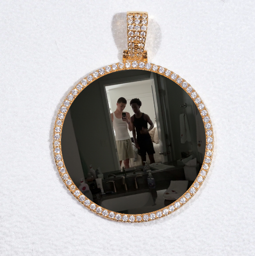 MEDIUM 3D CIRCLE CUSTOM PICTURE PENDANT