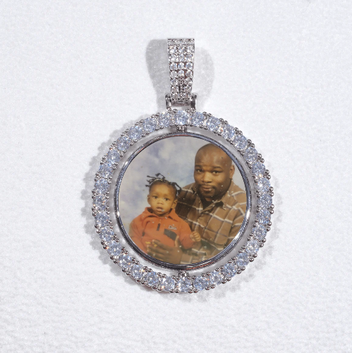 3D Spinning 2-Faced Custom Picture Pendant